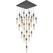 Canada 41 Light 35.43 inch Matte Black Chandelier Ceiling Light