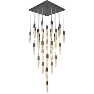 Canada 41 Light 35.43 inch Matte Black Chandelier Ceiling Light