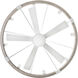 Sawyer 44 inch Matte White with Weathered Wood with Matte White Blades Smart Fandelier