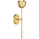 Vintage LED 5 inch True Gold Wall Sconce Wall Light
