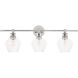 Rochester 3 Light 28 inch Chrome Wall sconce Wall Light