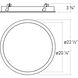 Pi Integrated LED Satin White Recessed Mount
