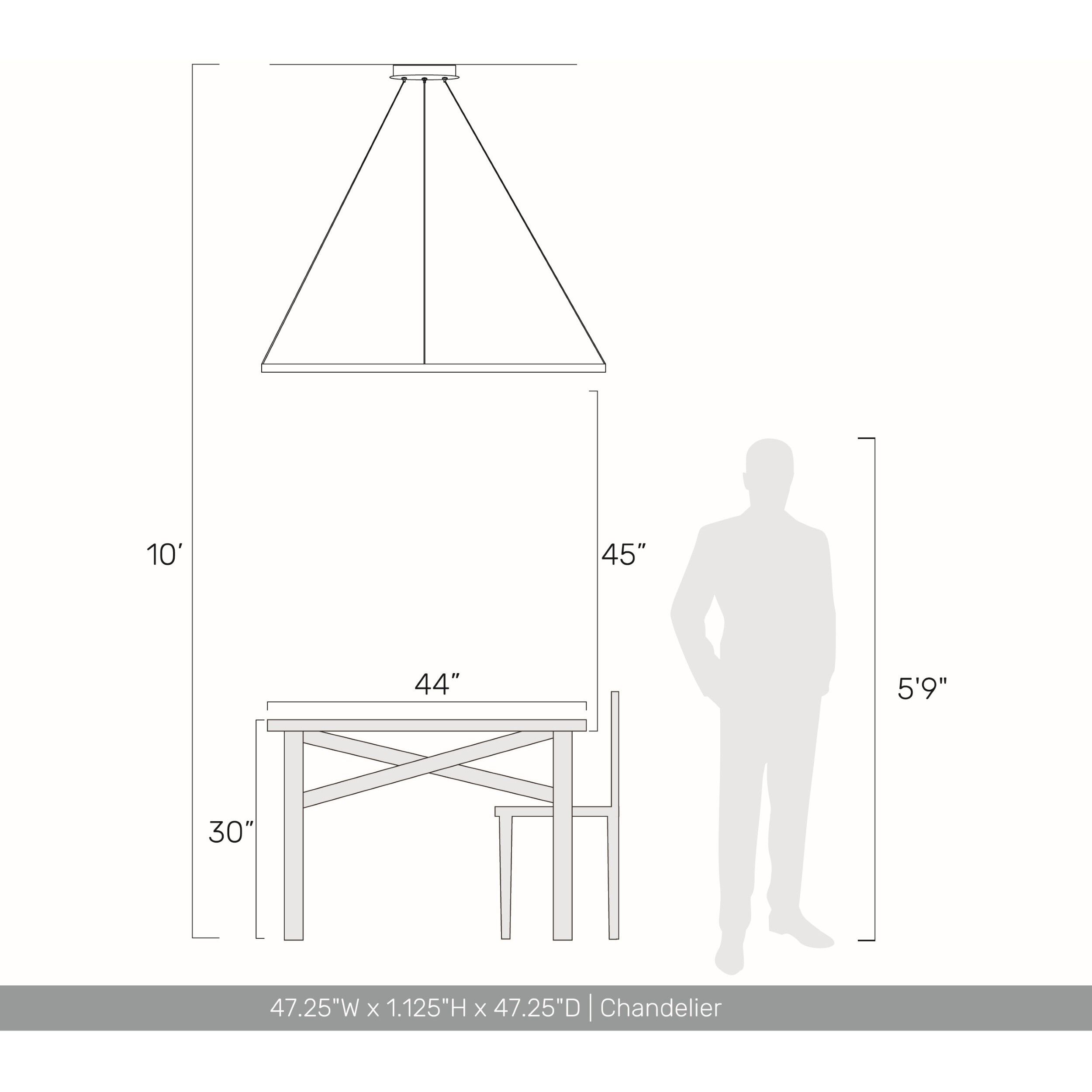 Veritas LED 47.25 inch Driftwood Chandelier Ceiling Light
