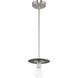 Trimble 1 Light 8 inch Brushed Nickel Mini Pendant Ceiling Light, Design Series