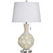 Poly 32.5 inch 100 watt Buzet Ivory Table Lamp Portable Light