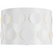 kate spade new york Dottie 2 Light 13.13 inch Matte White Flush Mount Ceiling Light