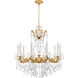 La Scala 10 Light 28 inch Heirloom Gold Chandelier Ceiling Light in Heritage, Heirloom Gold Cast