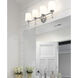 Henri 4 Light 32 inch Chrome Bathroom Vanity Wall Light