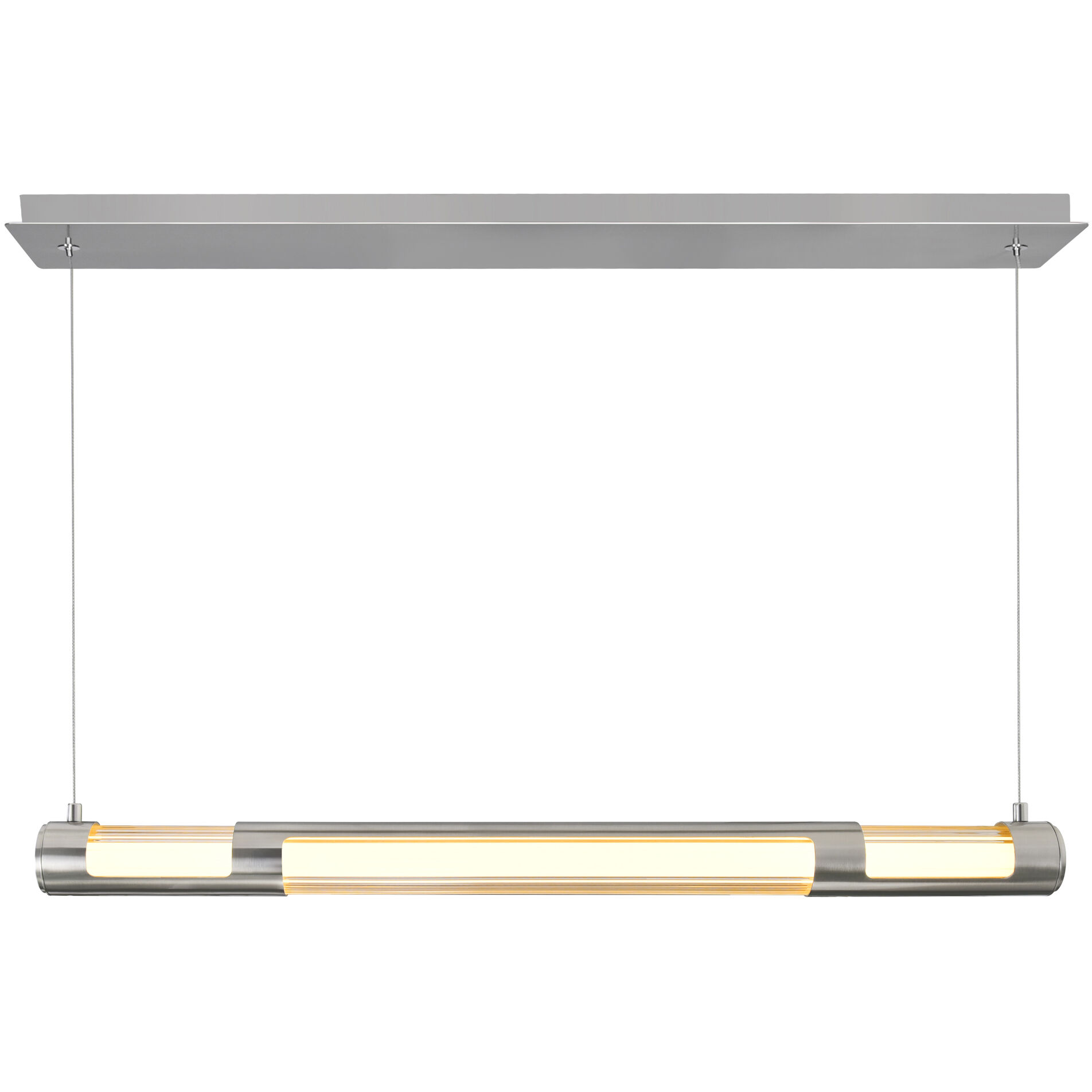 Neva LED 36 inch Satin Nickel Island/Pool Table Light Ceiling Light