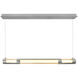 Neva LED 36 inch Satin Nickel Island/Pool Table Light Ceiling Light