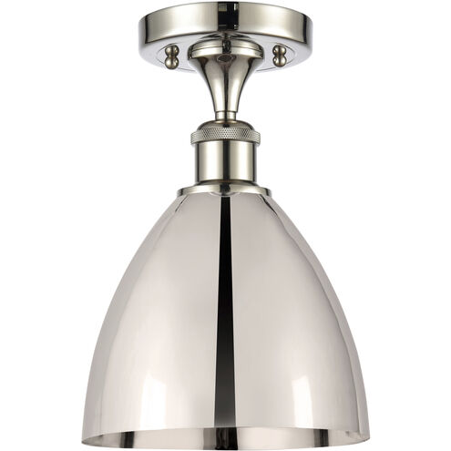 Ballston Dome LED 7.5 inch Polished Nickel Semi-Flush Mount Ceiling Light