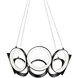 Oros LED 24 inch Black Chandelier Ceiling Light