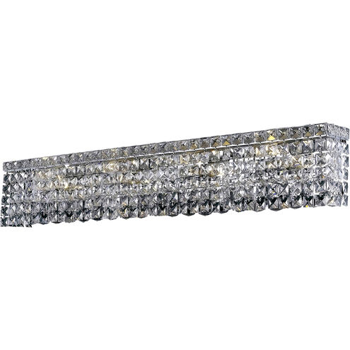 Maxime 6 Light 30 inch Chrome Vanity Light Wall Light in Clear, Royal Cut