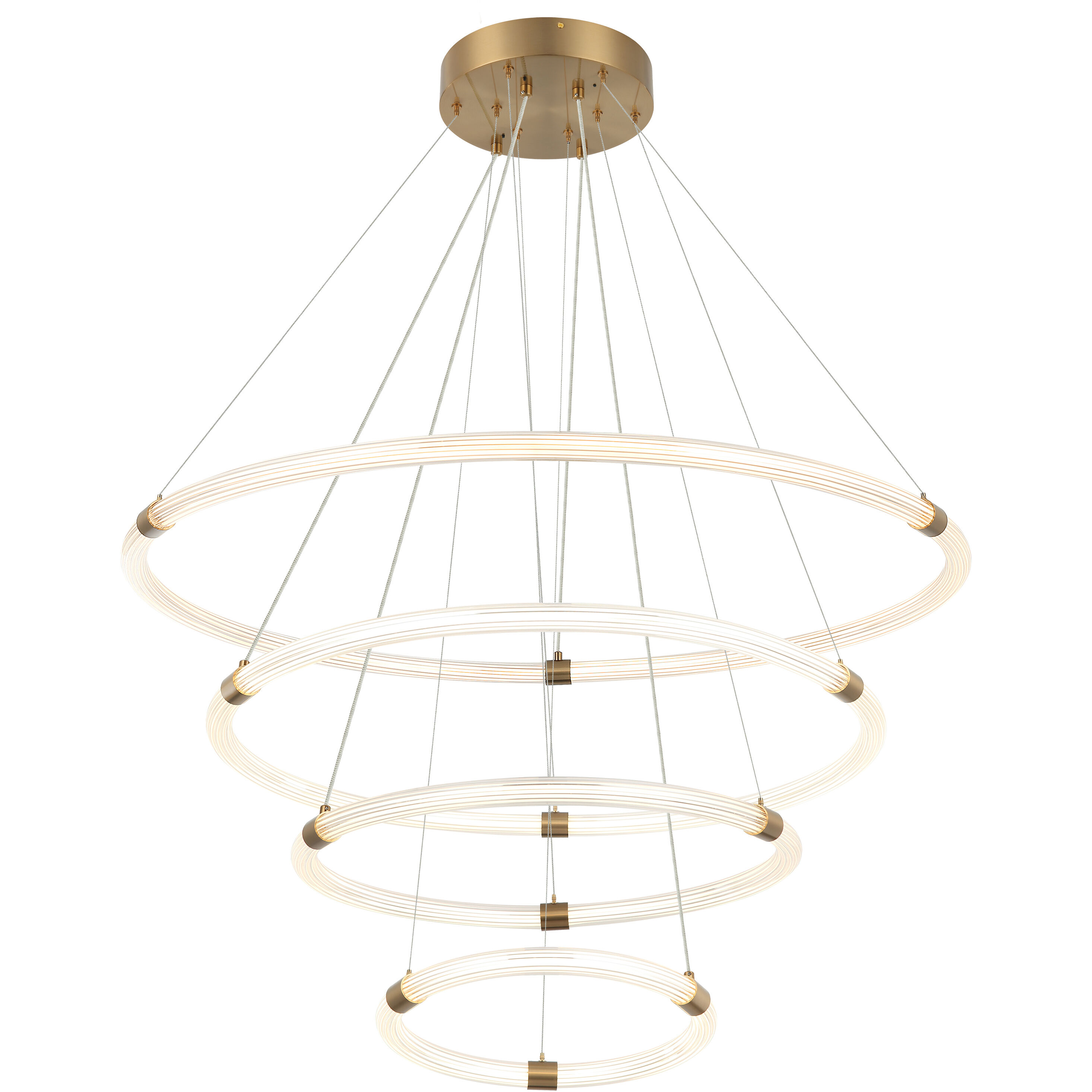 Inkara LED 39.38 inch Aged Gold Brass Pendant Ceiling Light