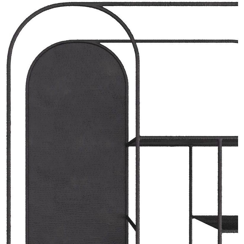 Meson 81 X 35 inch Hammered Natural Iron Etagere