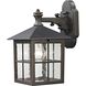 Shaker Heights 1 Light 10 inch Hazelnut Bronze Outdoor Wall Sconce, Small