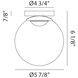 Boble LED 8 inch Matte Black Flush Mount Ceiling Light in Matte Black and Smoke