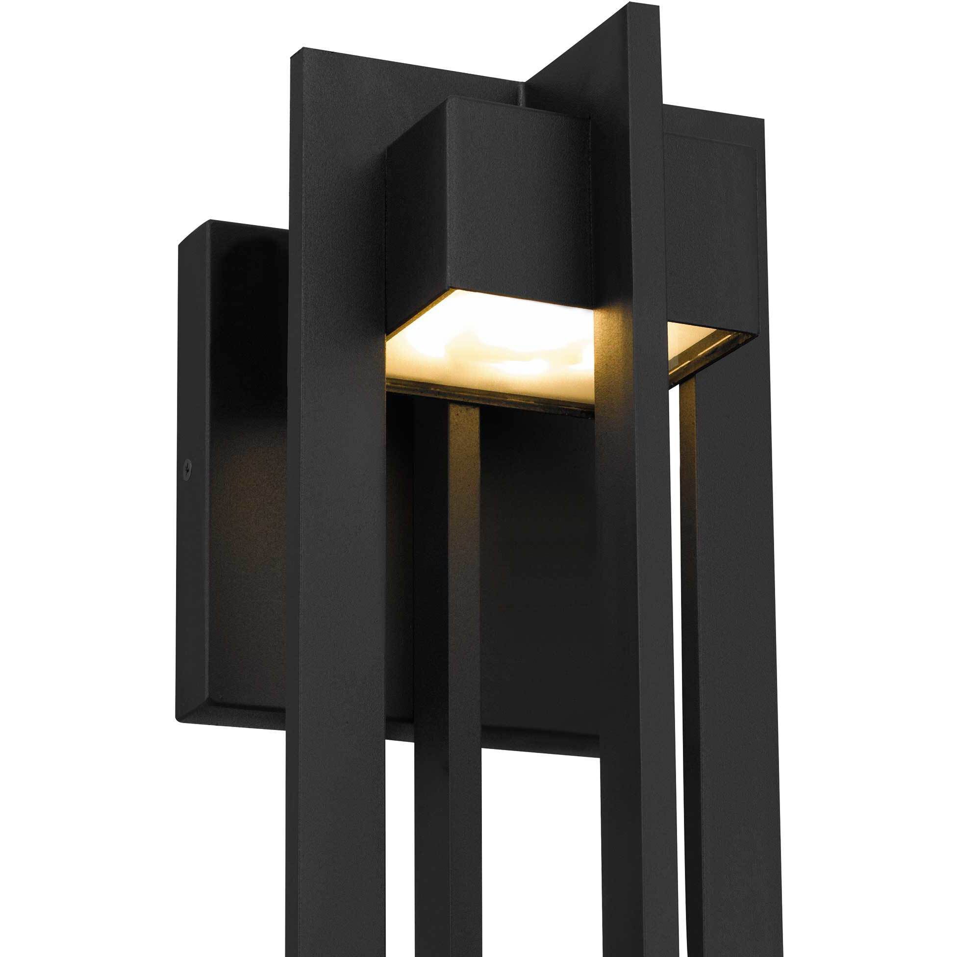 4 Bar LED 18 inch Sand Black Outdoor Wall Sconce