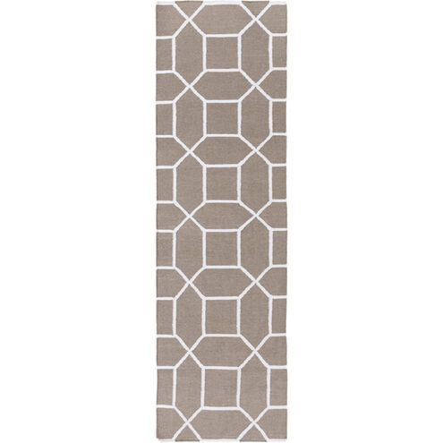 Lagoon 96 X 30 inch Gray and Neutral Indoor Area Rug, PET Yarn
