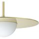 Solstice LED 15.75 inch Polished Brass Convertible Pendant Ceiling Light