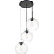 Huntington 3 Light 20 inch Black Pendant Ceiling Light