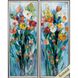 Florals Collection 36 X 14 inch Non-Glass Framed Art