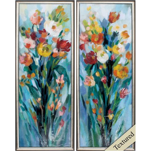 Florals Collection 36 X 14 inch Non-Glass Framed Art