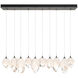 Chrysalis 10 Light 10.1 inch Natural Iron Pendant Ceiling Light in White Crystal