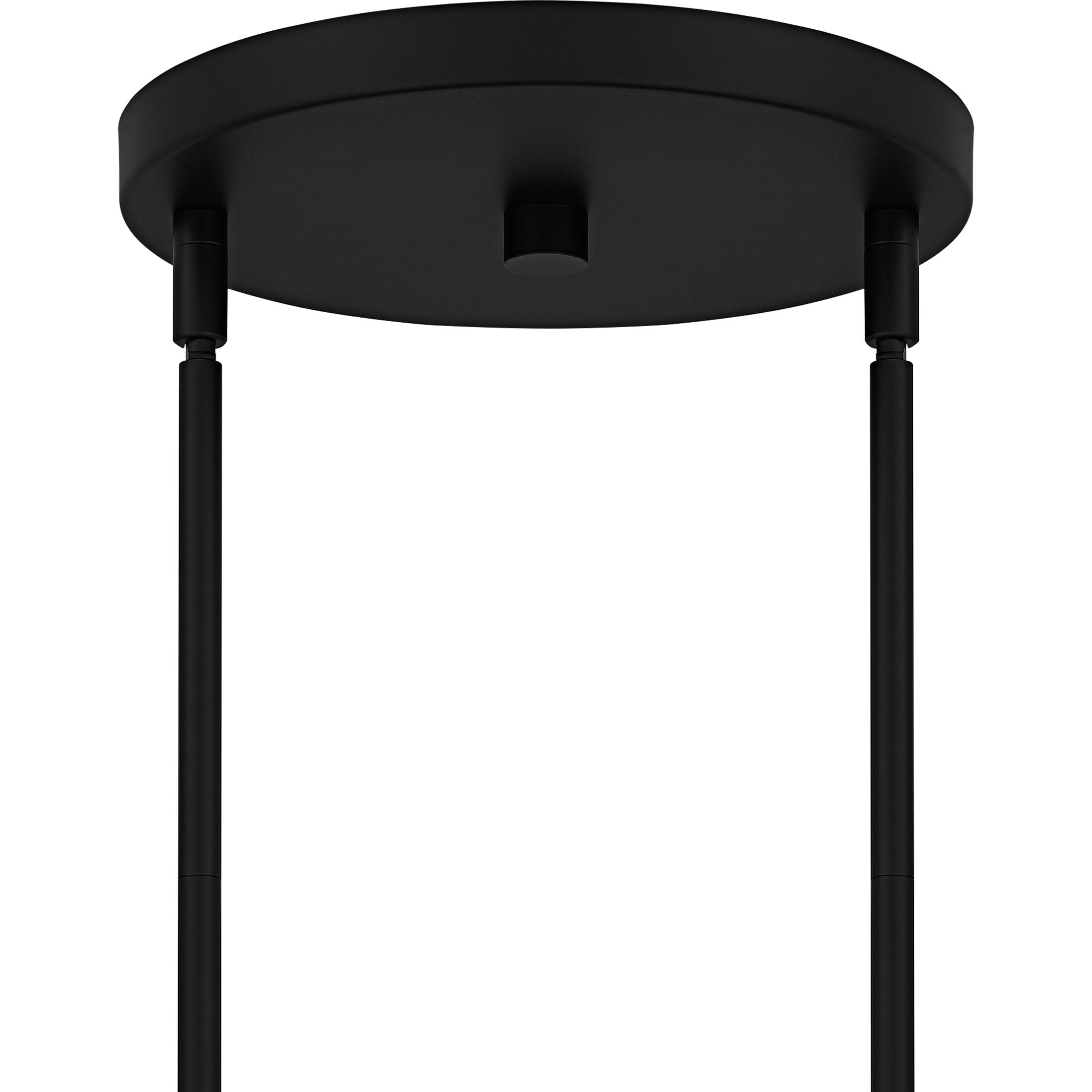 Viscount 6 Light 28 inch Matte Black Chandelier Ceiling Light