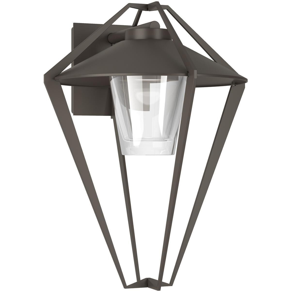 Stellar 1 Light 18.5 inch Coastal Dark Smoke Outdoor Sconce, Small