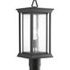 Endicott 1 Light 17.75 inch Textured Black Outdoor Post Lantern
