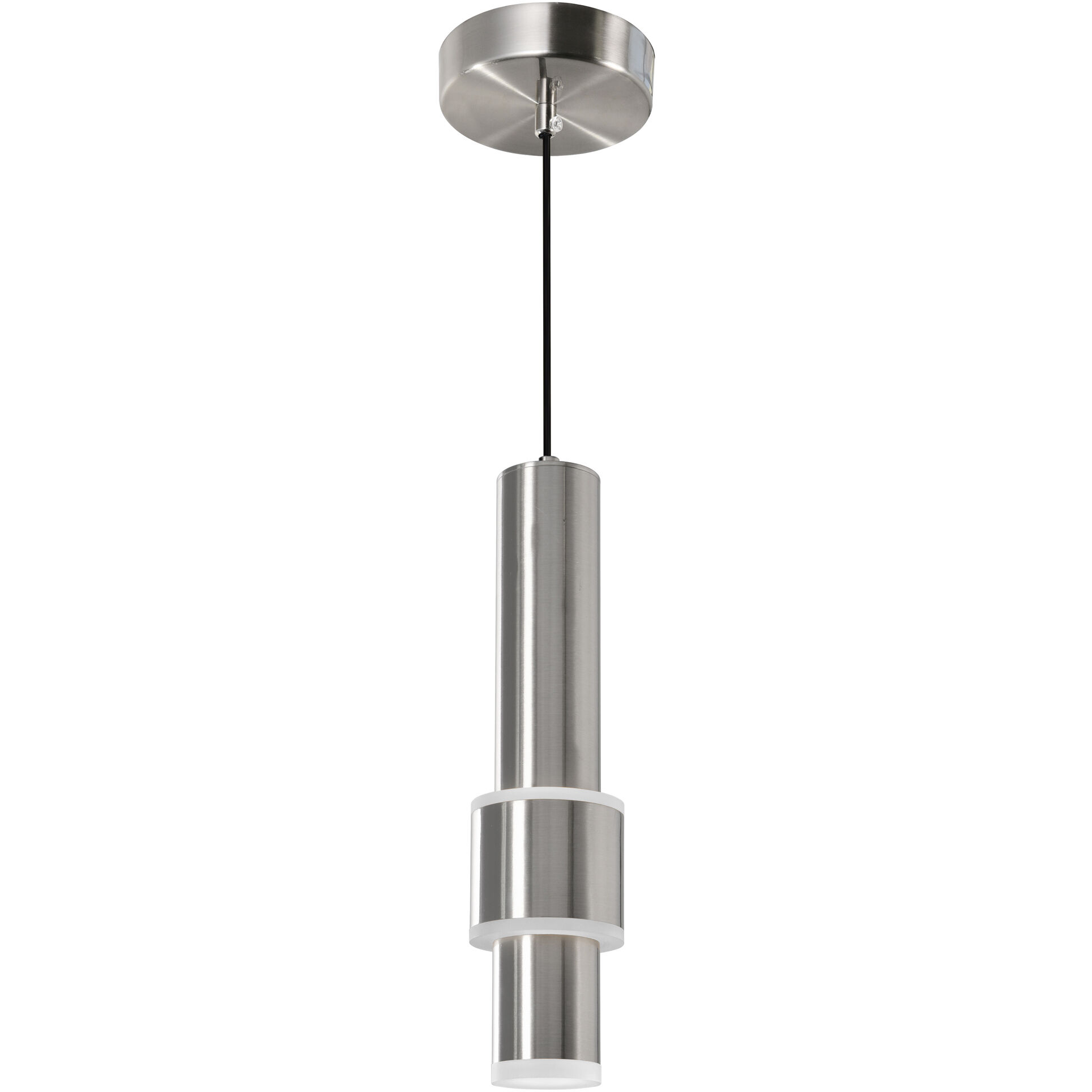 Lena LED 3 inch Satin Nickel Mini Pendant Ceiling Light