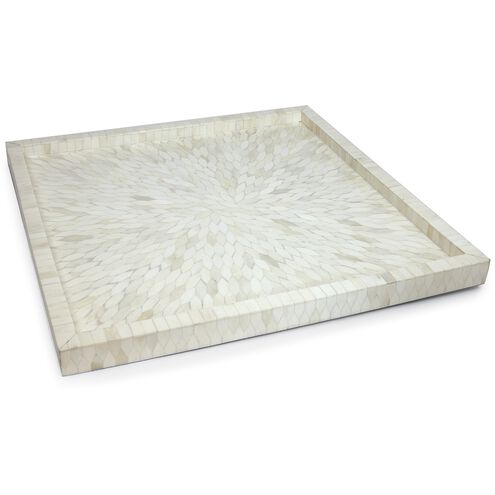 Montara White Serving Tray, Small