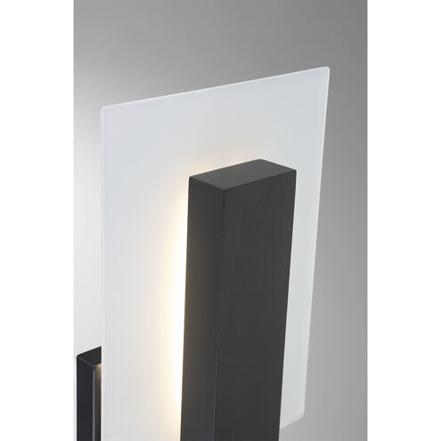 Carta LED 7 inch Black Bath Vanity Light Wall Light