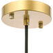 Gil 1 Light 8.5 inch Brass Pendant Ceiling Light