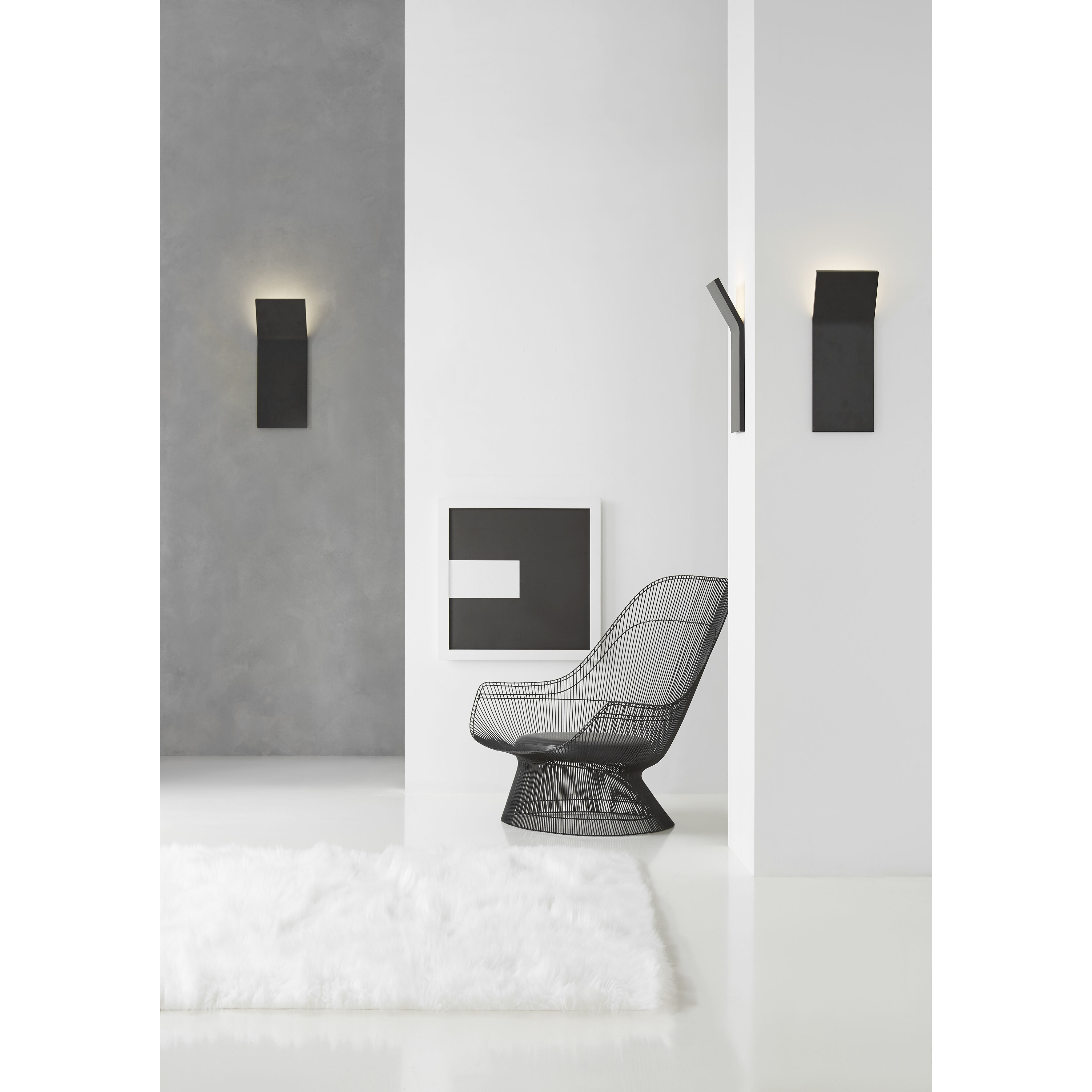 Peter Bristol Bend LED 8 inch Matte Black Wall Light in Matte Bronze, Large