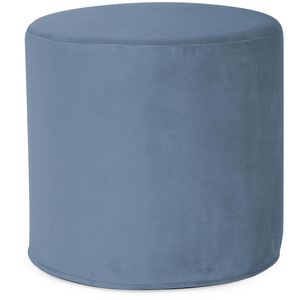 No Tip 17 inch Teal Cylinder Ottoman, The Bella Collection