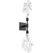Blossom LED 5.6 inch Matte Black Indoor Sconce Wall Light in 3000K LED, Double