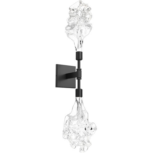 Blossom LED 5.6 inch Matte Black Indoor Sconce Wall Light in 3000K LED, Double