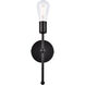 Keely 1 Light 5 inch Black Bath Sconce Wall Light