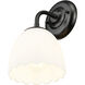 Dorinda Wall Sconce Wall Light in Matte Black