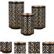 Helena 5 inch Black/Gold Lantern