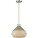 Elaris 1 Light 12.5 inch Brushed Nickel Pendant Ceiling Light