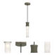 Kane 1 Light 5 inch Smokey Taupe with Polished Nickel Pendant Ceiling Light in Smoky Taupe