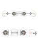 Welton 4 Light 32 inch Chrome Bath Light Wall Light