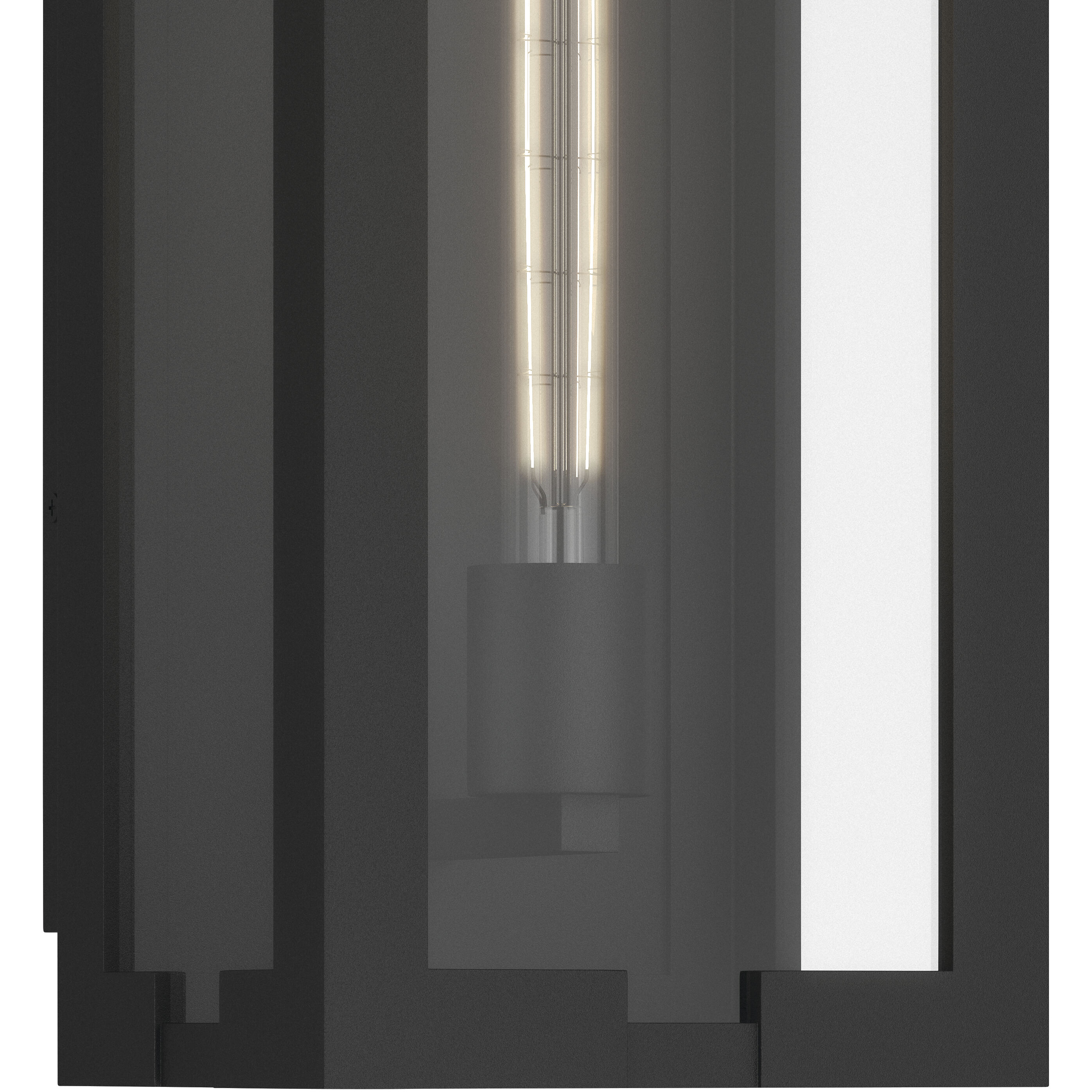 Calen 1 Light 18.25 inch Textured Black Outdoor Wall Light