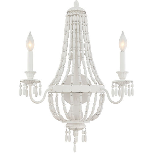 Geneva 2 Light 19 inch Porcellan Sconce Wall Light