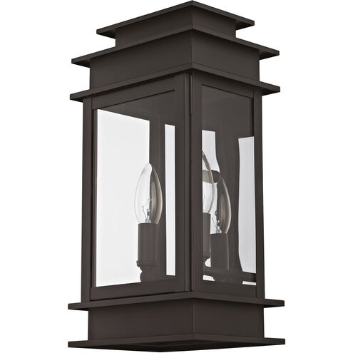 Princeton 2 Light 14 inch Bronze Outdoor Wall Lantern