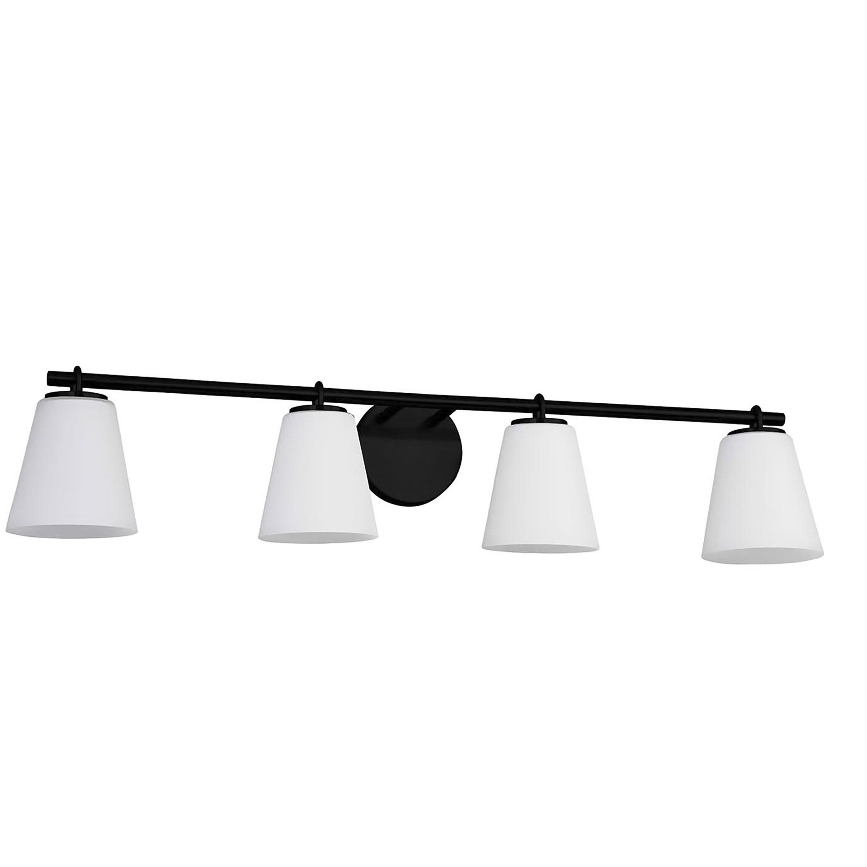 Fusion Collection - Alpino Family 35 inch Matte Black Bath Bar Wall Light