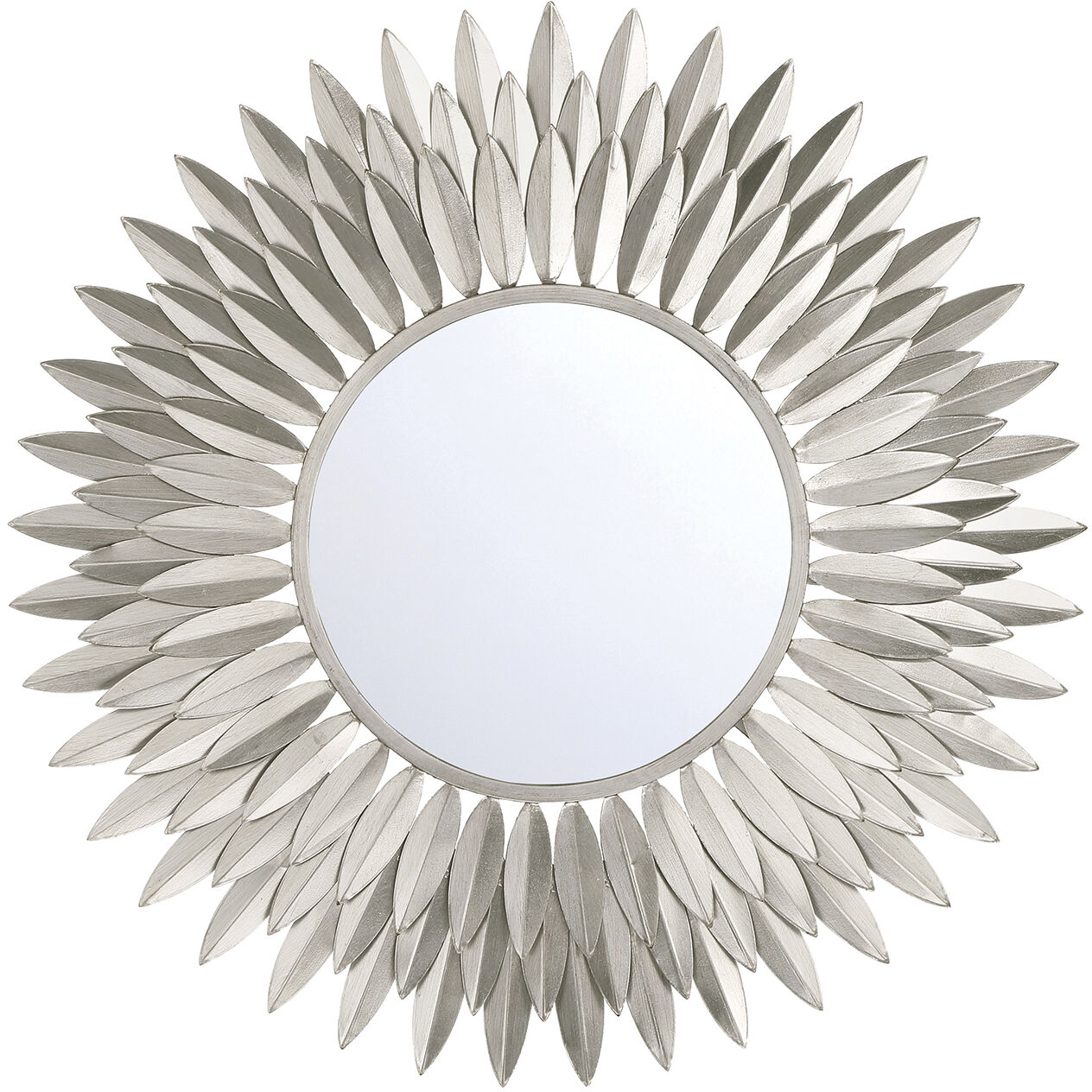 Broche 24 X 24 inch Antique Silver Mirror